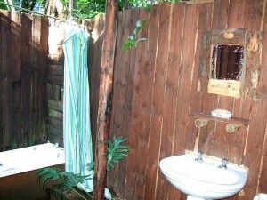 Unser Freiluft-Badezimmer!